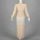 1969 André Laug for Audrey Hepburn Fringe Gown