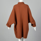 1980s Oscar de la Renta Brown Oversized Coat