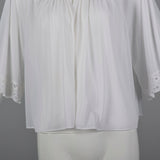 1960s White Bed Jacket