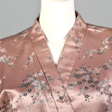 Dynasty 1960s Pink Silk Wrap Jacket and Cigarette Pant Set