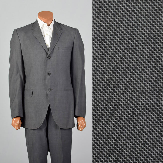 Large 1960s Gray Two Piece Suit