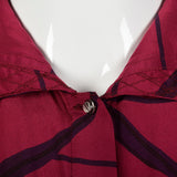 1980s Gianni Versace Purple Silk Blouse