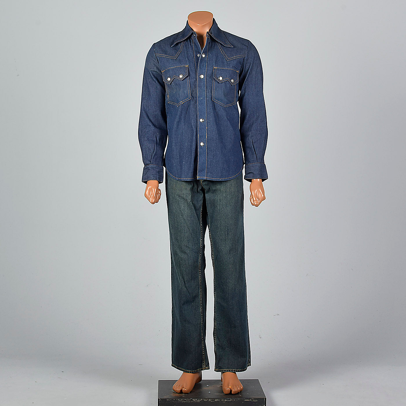 1970s Deadstock Seafarer Denim Shirt