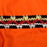 Medium 1960s Orange Peasant Top