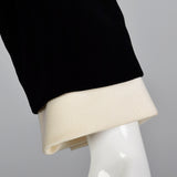 1960s Black Velvet Dress and Jacket Set