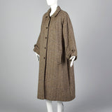 1980s Oversized Tweed Overcoat
