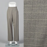 1990s Hermès Wool Pants in Heathered Gray