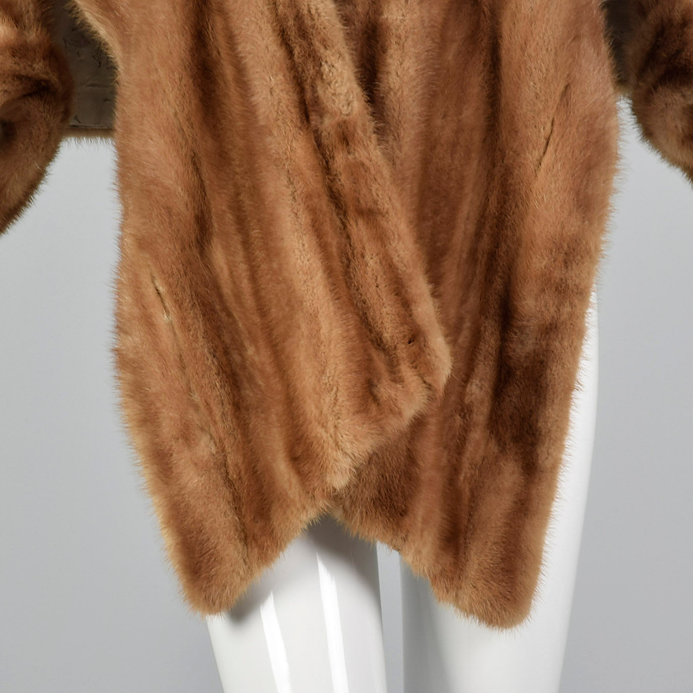 1950s Mink Stole with Large Sleeve Cuffs