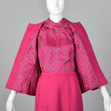 1960s Matthews Hot Pink Skirt Suit