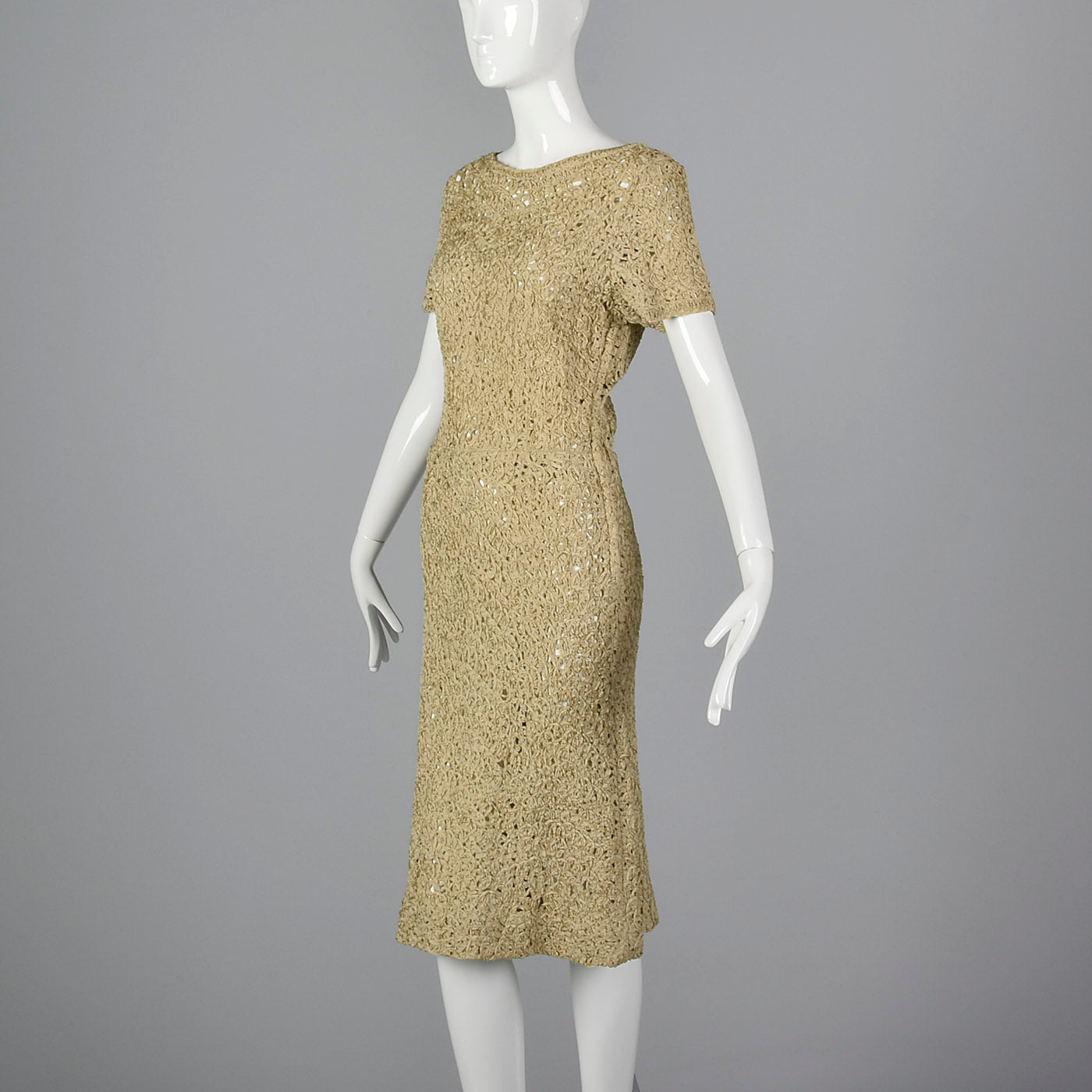 1960s Sheer Summer Ribbon Dress