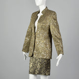 1980s Gianfranco Ferre Metallic Gold Suit