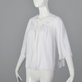 1960s White Bed Jacket