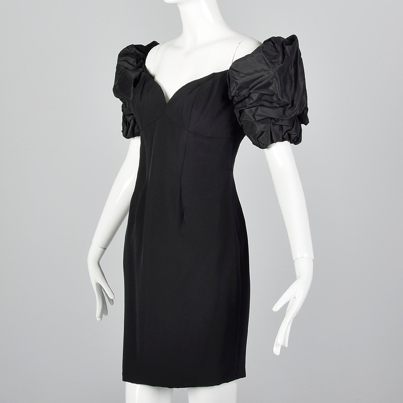 1980s Vicky Tiel Off Shoulder Mini Dress