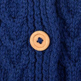 1980s I Magnin Blue Hand Knit Cardigan