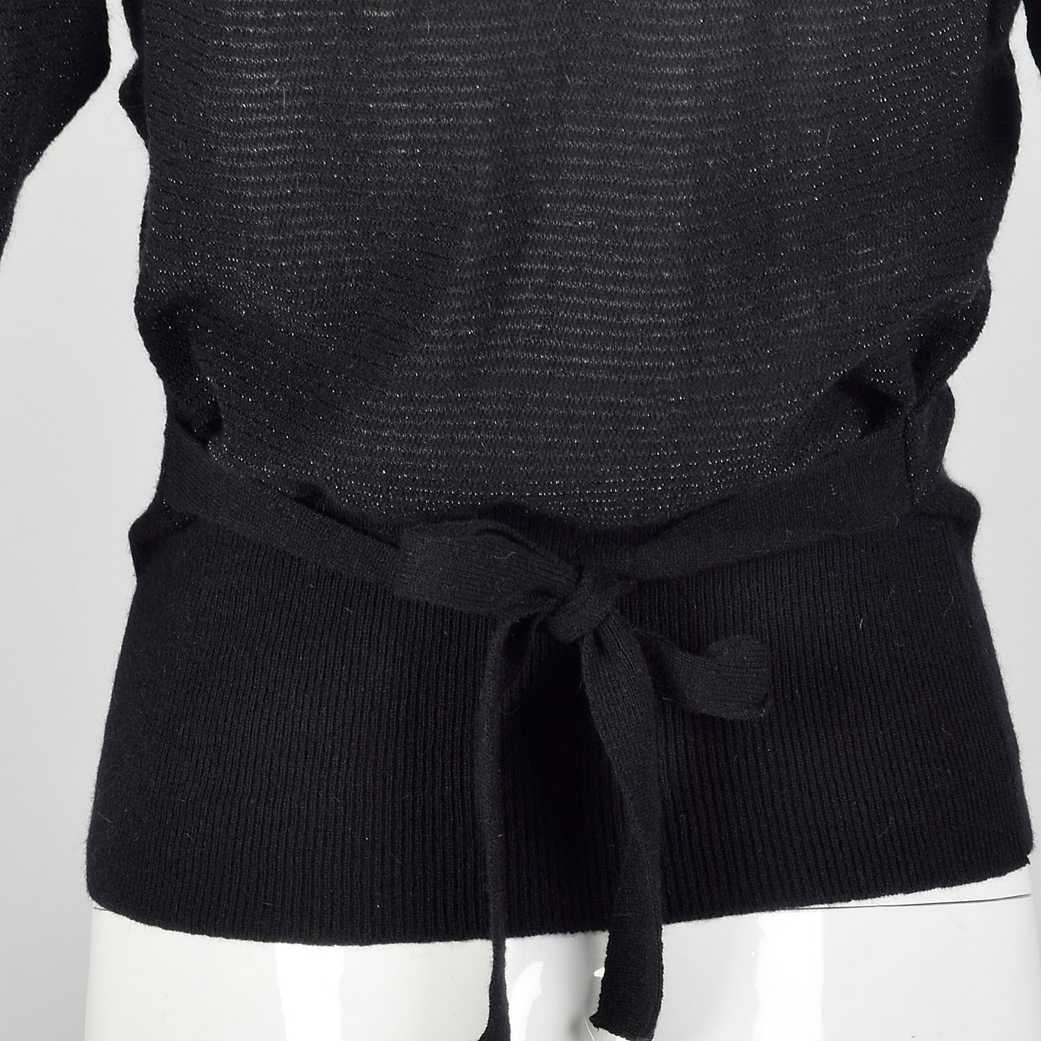 Sonia Rykiel 1980s Black Lurex Stripe Sweater