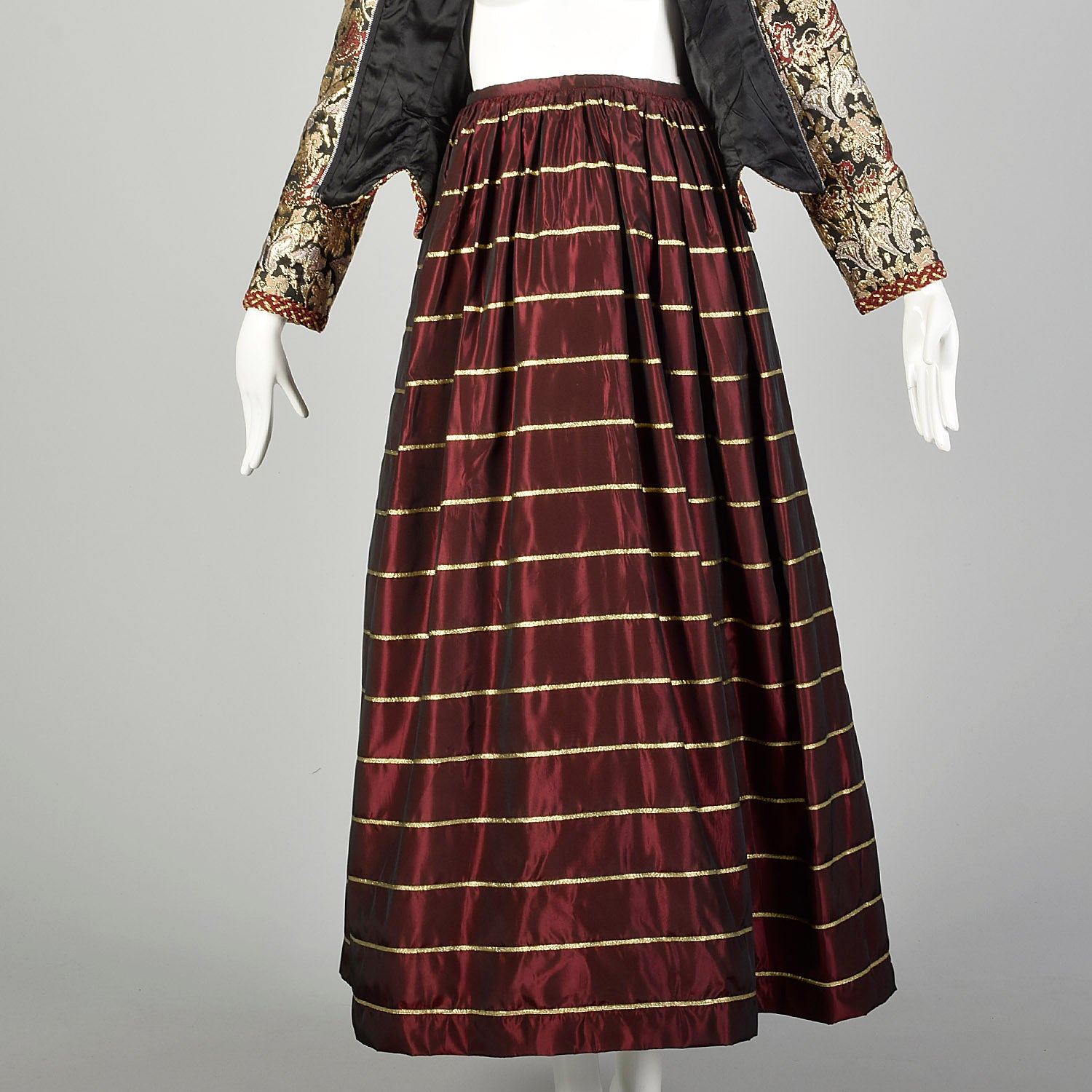 Medium 1989 Documented Victor Costa Ensemble Holiday Evening Two Piece Gown Skirt Jacket Set