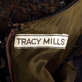Small 1980s Tracy Mills Sequin Bubble Skirt Dress