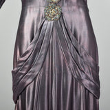 Small 1930s Iridescent Purple Gown