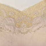 1940s Deadstock Pink Rayon Nightgown Vintage Boudoir Lingerie