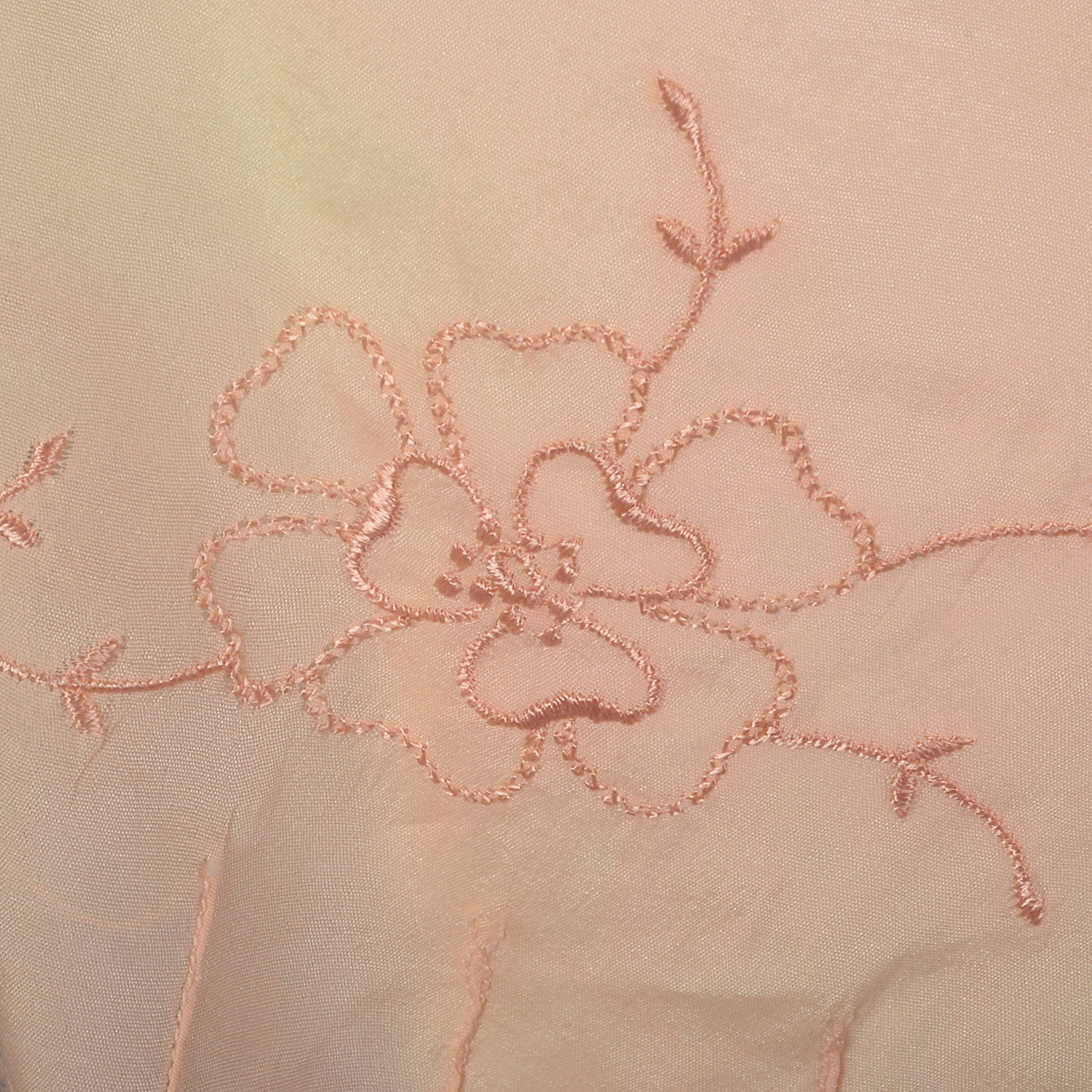 1930s Pink Slip Shorts with Floral Embroidery