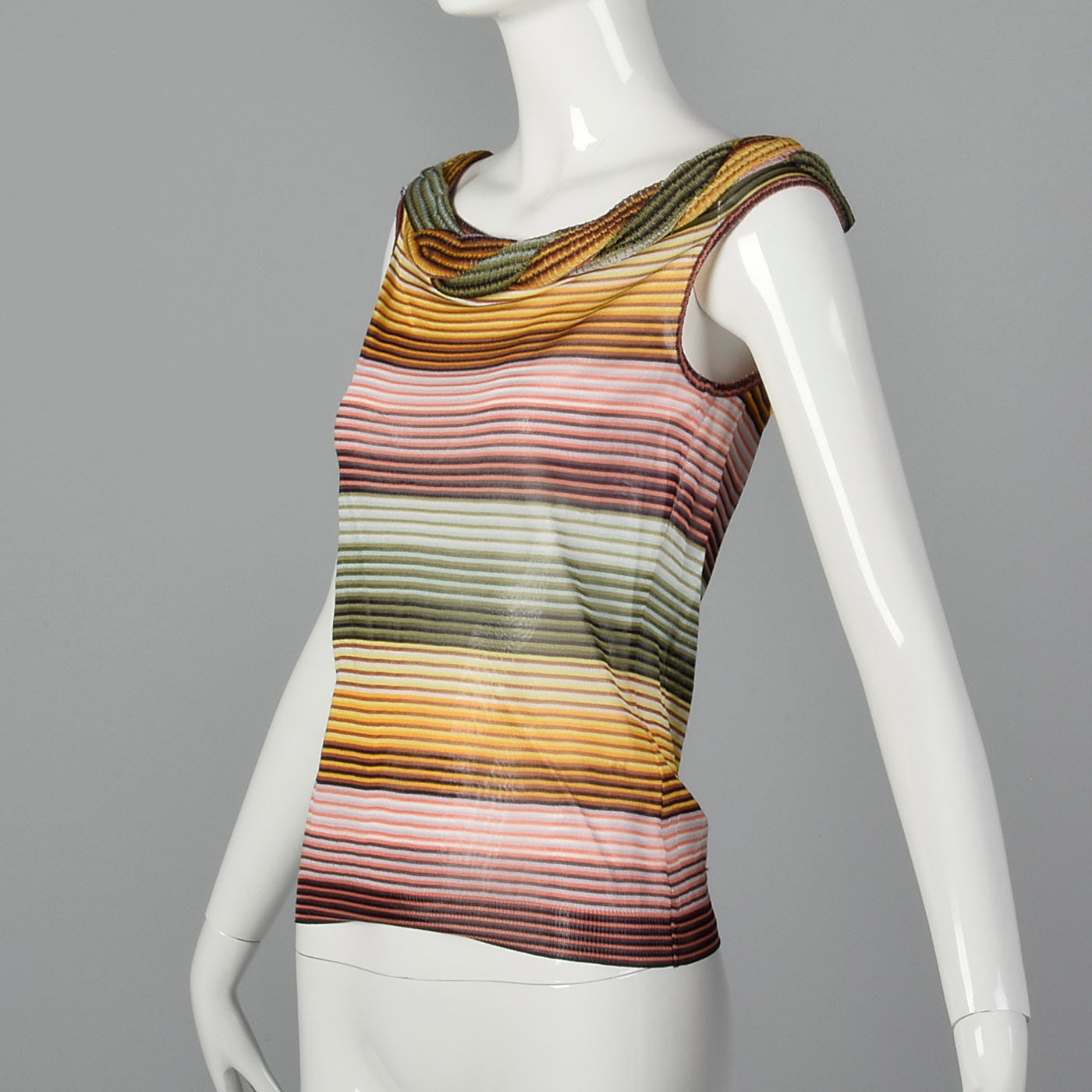 1980s Missoni Knit Stripe Top