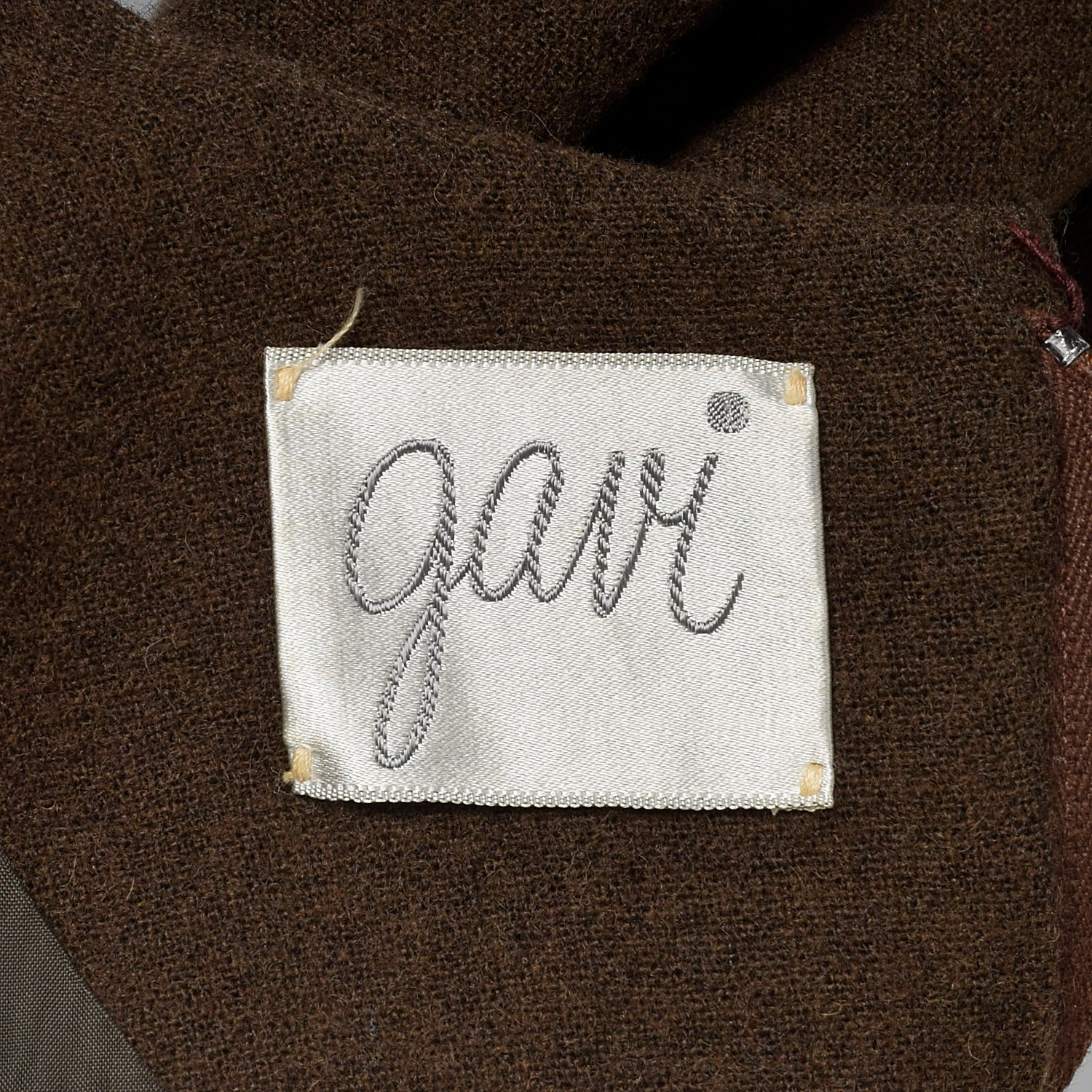 Medium 1970s Gavi Brown Wool Dress