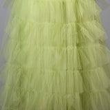 1950s Pale Green Party Dress with Tulle Layers