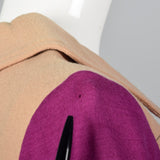 Mary Quant Knit Shift Dress with Menswear Style Necktie