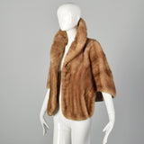 XS-Medium 1960s Brown Mink Stole