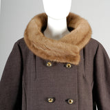 1960s Mink Collar Coat