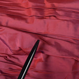 Medium 1990s Tadashi Burgundy Gown with Mermaid Hemline Ruched Bodice and Train