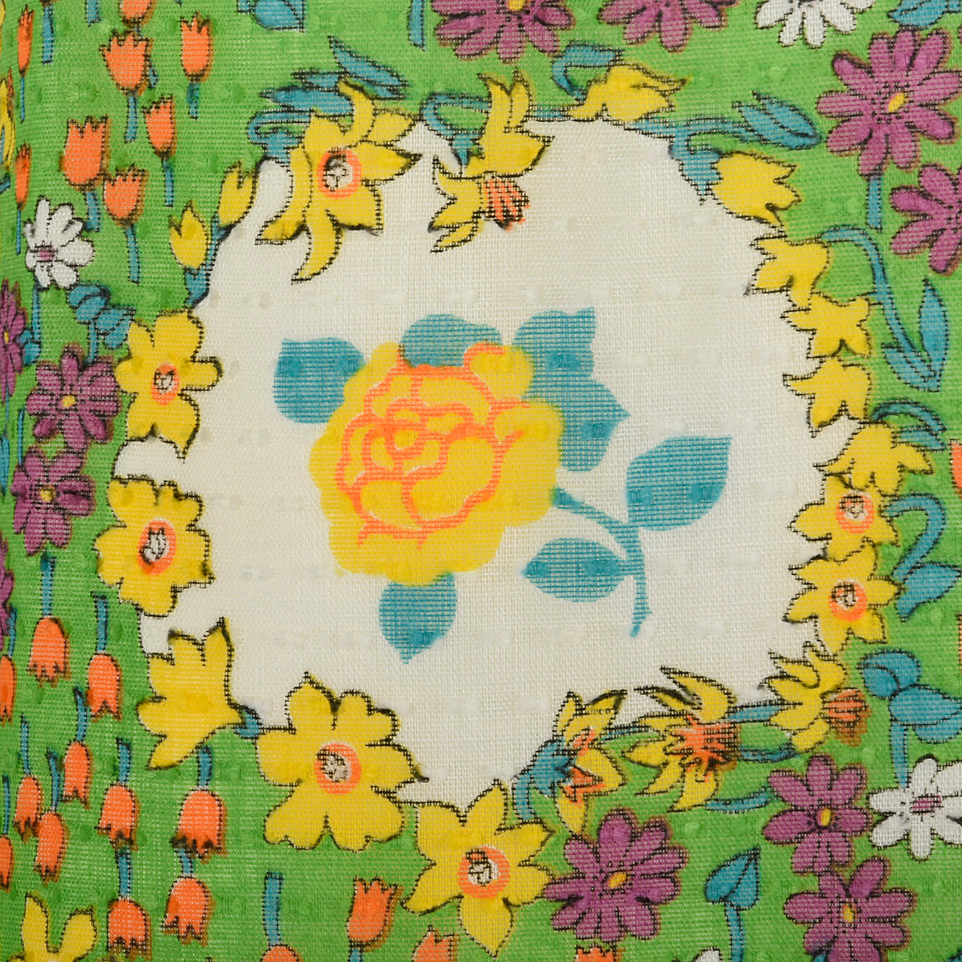 1970s Floral Summer Dress