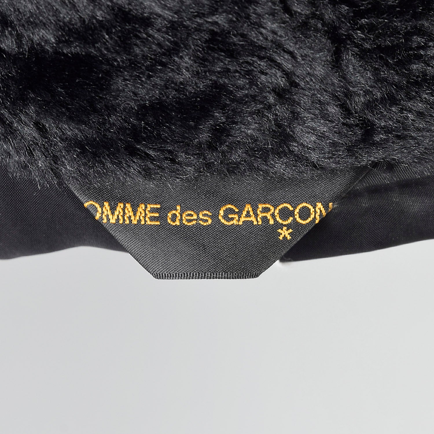 Comme des Garcons Black Faux Fur Vest