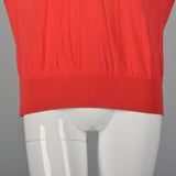 2000s Red Knit Top