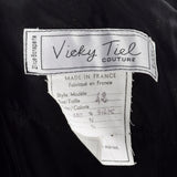 1980s Vicky Tiel Off Shoulder Mini Dress