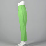 1960s Bright Green Cigarette Pants