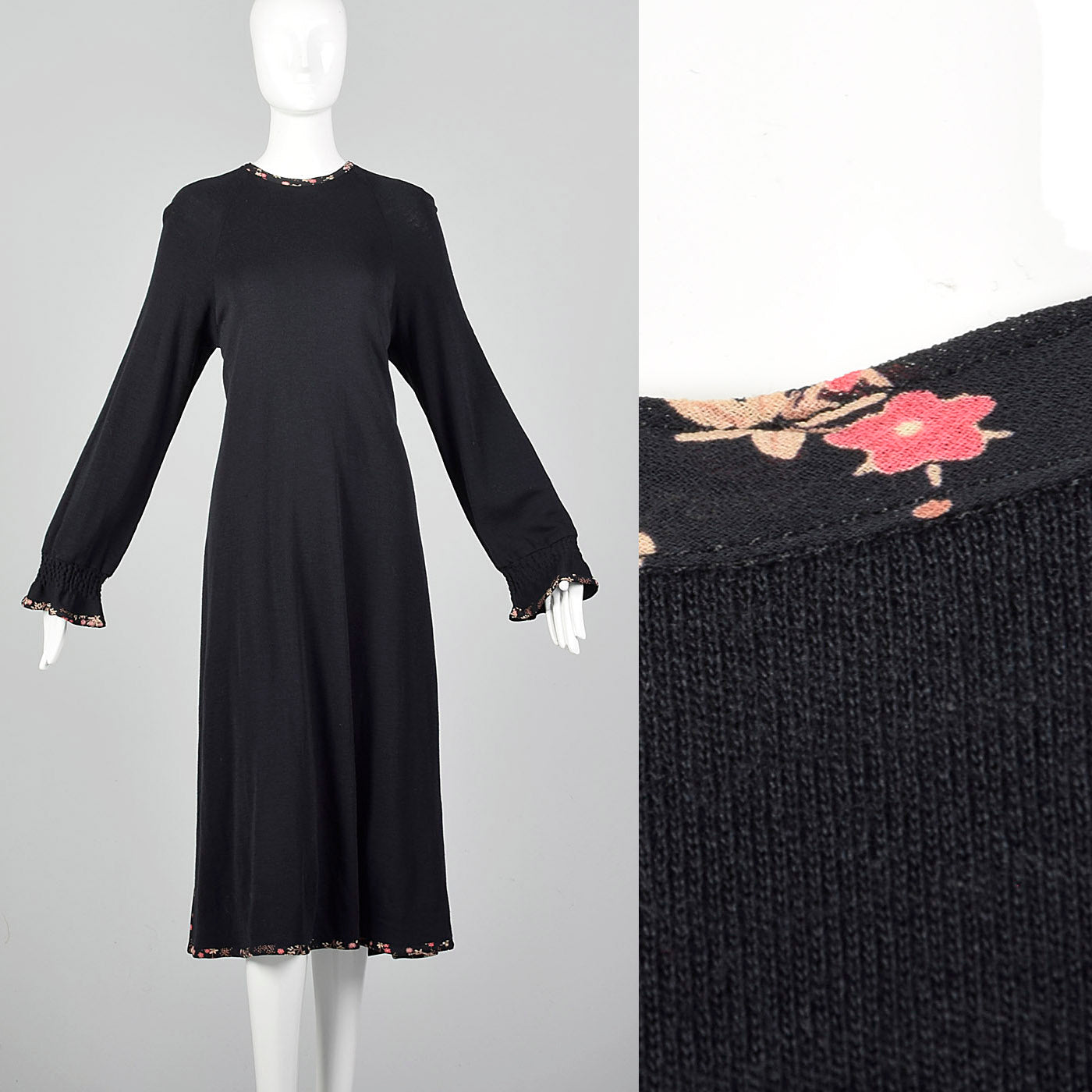 Medium Koos Van Den Akker 1980s Black Tunic