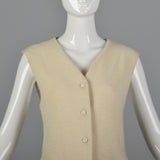 1970s Byblos High Waist Skirt and Tunic Vest Set