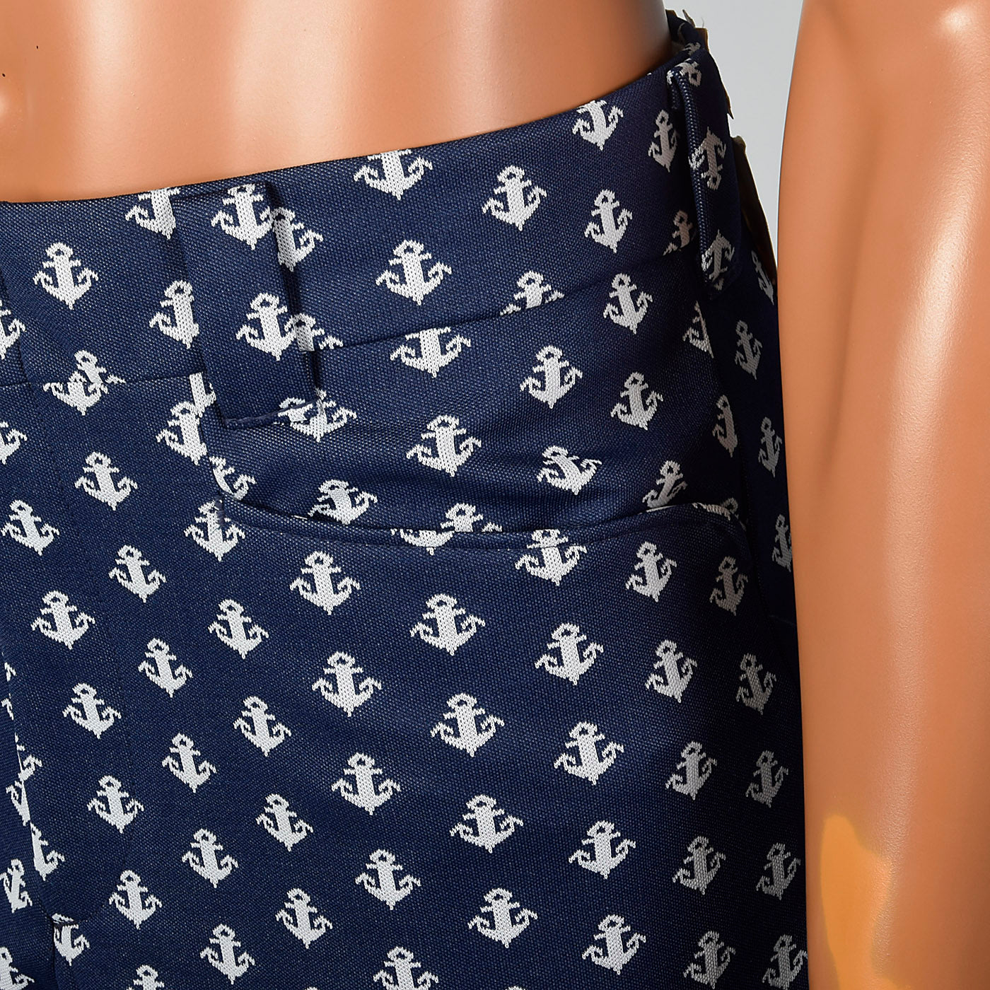 1970s Mens Deadstock Nautical Pants with Anchors