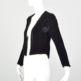 XS-Small 1930s Black Velvet Jacket