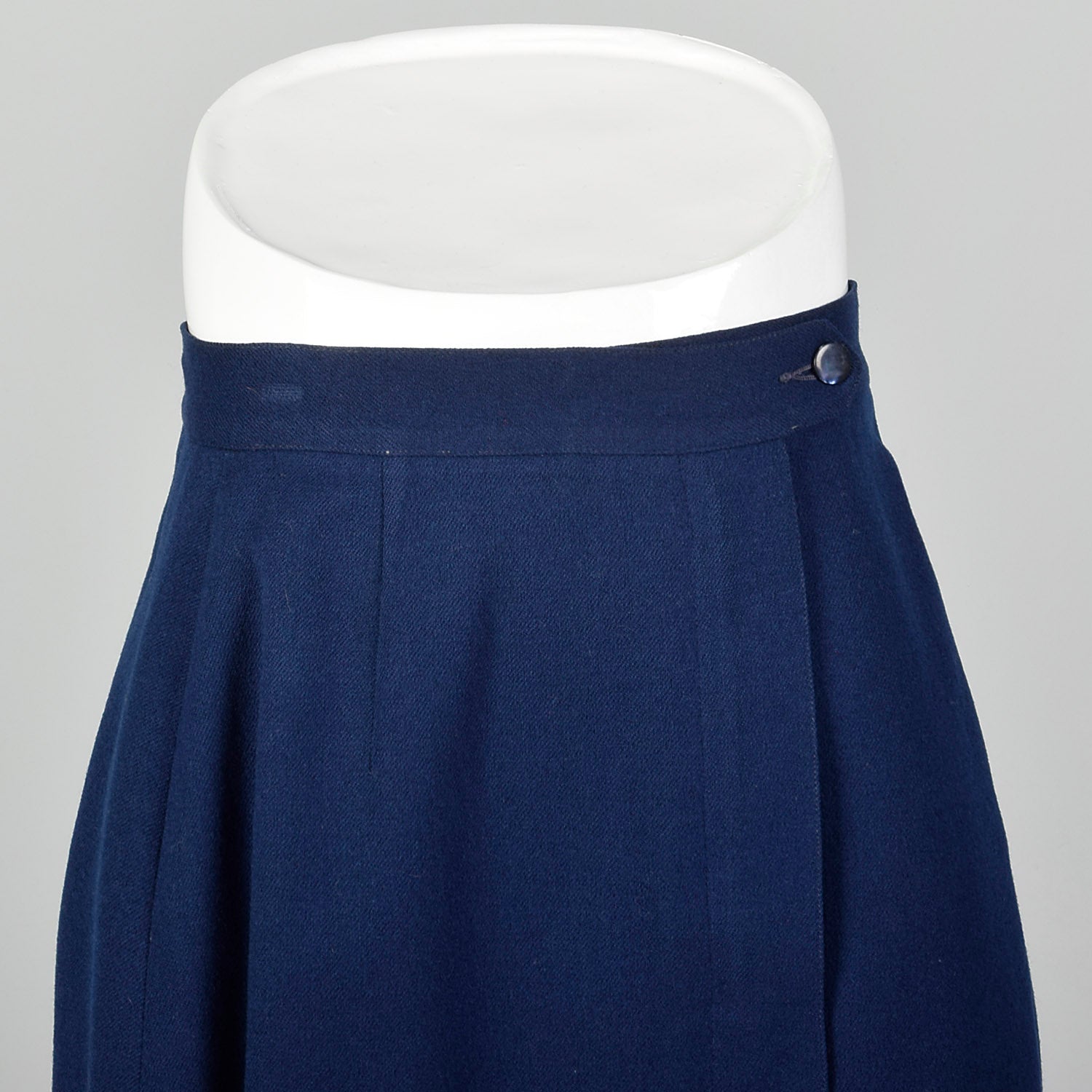 XS 1940s Pendleton Navy Blue Skirt