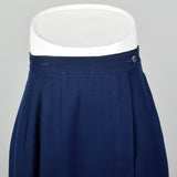 XS 1940s Pendleton Navy Blue Skirt