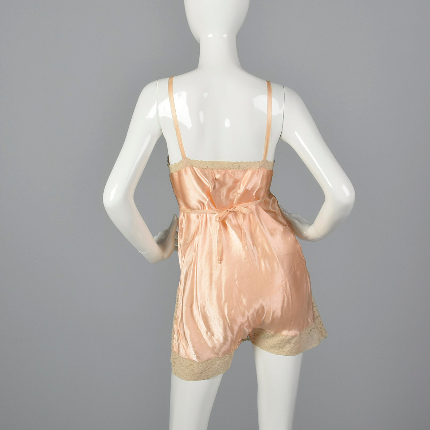 1930s Pink Slip with Wide Lace Trim