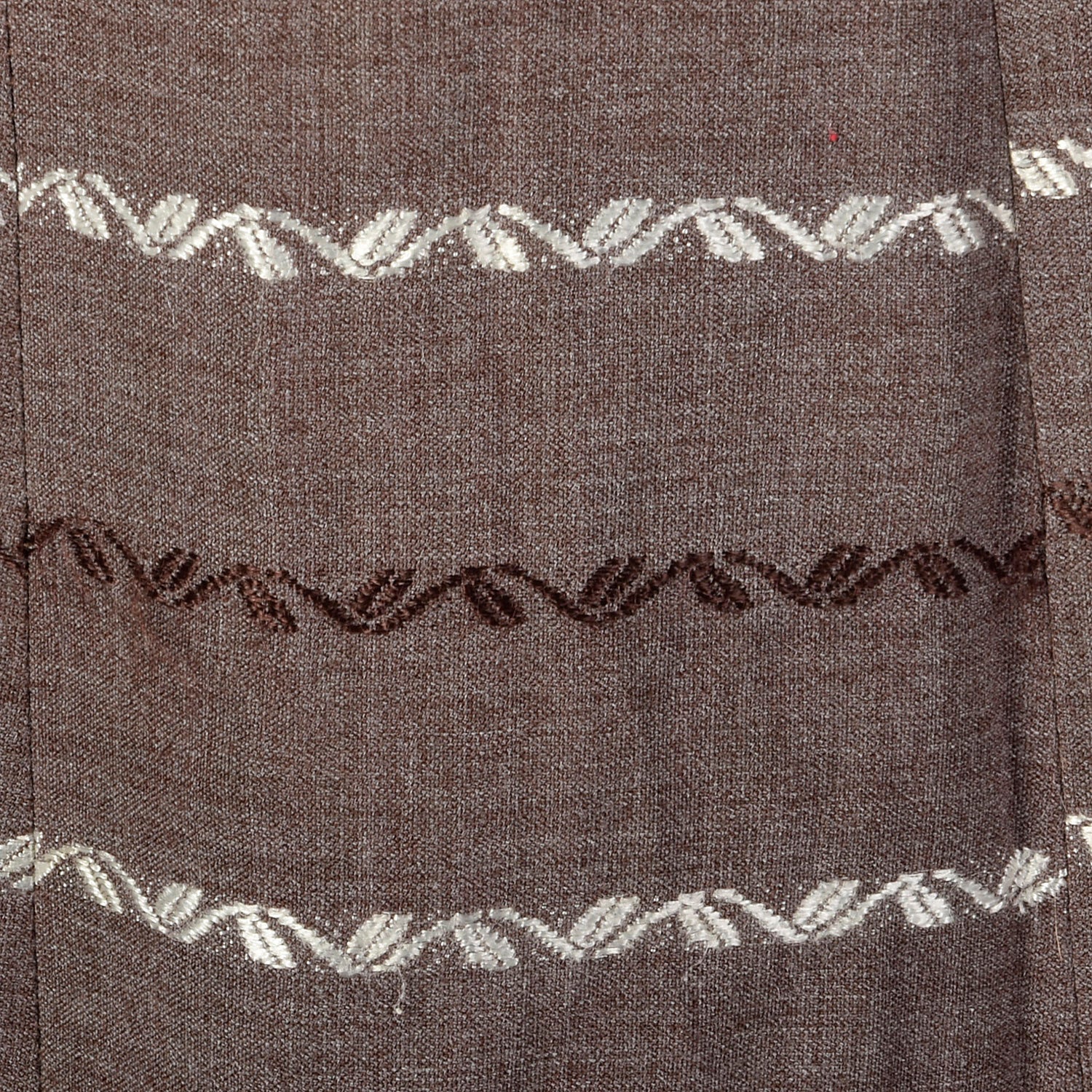 Medium 1950s Brown Striped Dress