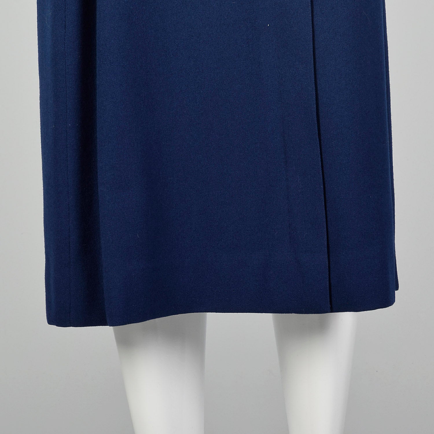 XS 1940s Pendleton Navy Blue Skirt