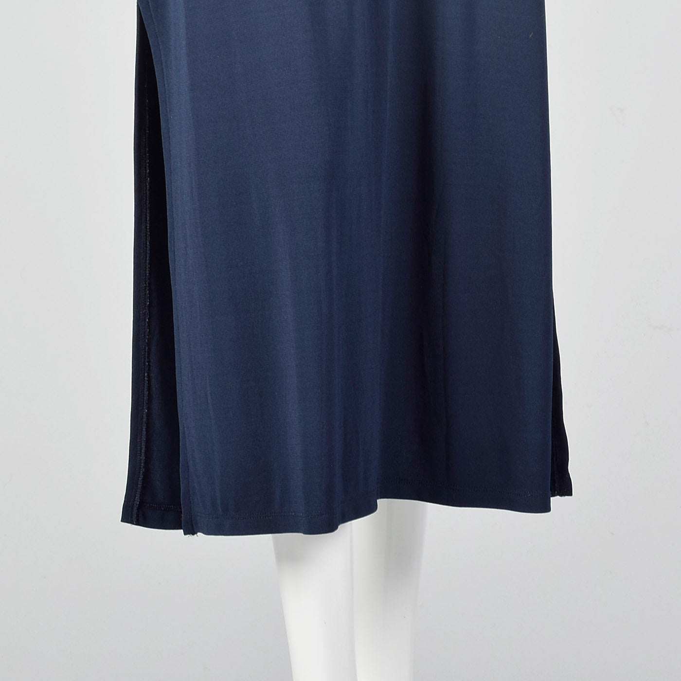 1990s Mary McFadden Maxi Dress with Tie Back Waist