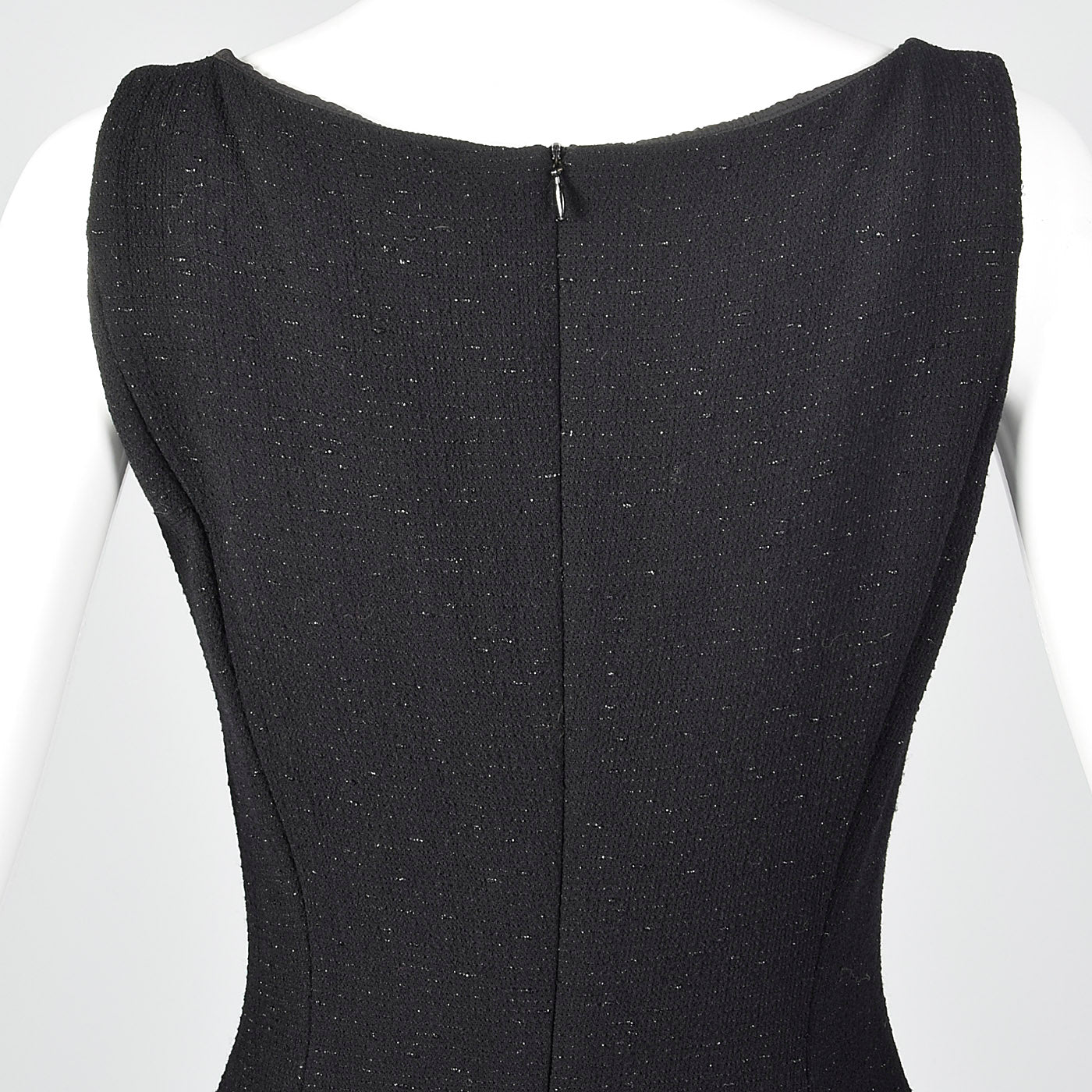 Moschino Cheap & Chic Tight Black Dress with Lurex Threads