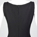 Moschino Cheap & Chic Tight Black Dress with Lurex Threads