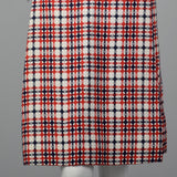 1960s Dress Set in Red and Navy Plaid