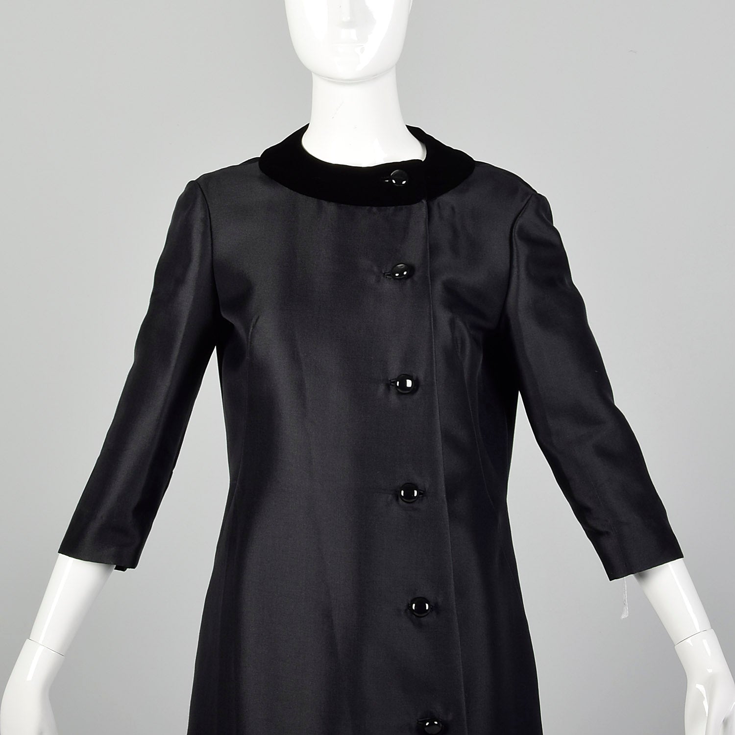 Small 1960s Silk and Wool Cocktail Dress